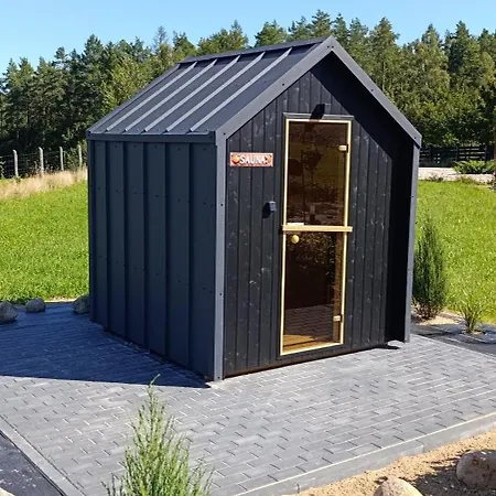 Letniskowy - Lesna Chmurka - Sauna, Bania בית נופש Cewice